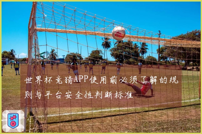 世界杯竞猜APP使用前必须了解的规则与平台安全性判断标准