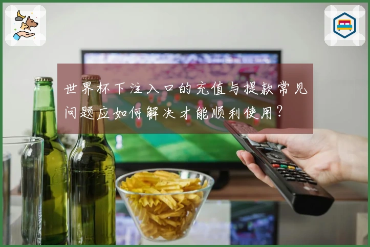 世界杯下注入口的充值与提款常见问题应如何解决才能顺利使用？